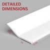 Greymond Garage Door Weather Stripping, 40FT White Garage Door Side