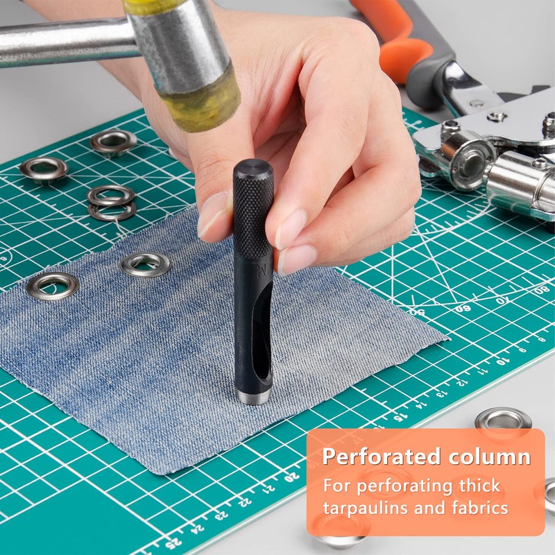 Grommet Tool Kit Eyelet Pliers: IMLIKE Grommet Handheld Puncher Tool
