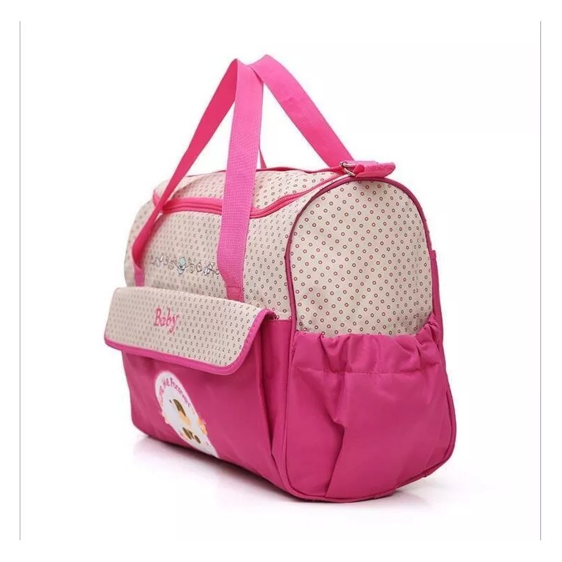 Yooshi Set 5 Bolsas Pañalera Mochila Viaje Moderna Y Cambiador