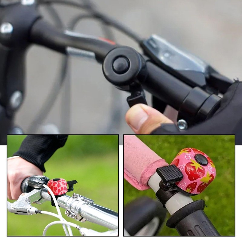 NYGGTYK Pack of 3 Bicycle Bells, Bicycle Accessories, Metal Bells,