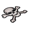 Tan Skull & Crossbones Patch, Large Size