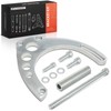 A-Premium Polished Aluminum Alternator Bracket Kit Compatible with Chevy Big