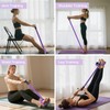 Resistance Bands with Handles, 6-Tube Elastic Foot Pedal Resistance Band,