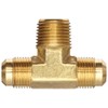 Anderson Metals-54045-0806 Brass Tube Fitting, Tee, 1/2" Flare x 1/2"