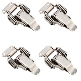 Spring hasp Toolbox Toggle latches Lock，Stainless Steel 304 Toolbox Draw Compression Spring Toggle Latch Catch Clamp W/Screws