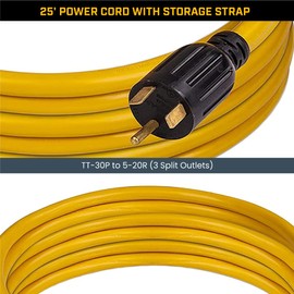 Firman 1101 Heavy-Duty Generator Cord, L5-30P, 25 Ft. - Quantity 1