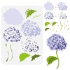 FINGERINSPIRE Layered Hydrangea Pattern Painting Stencil 8.3x11.7inch Hydrangea Flower Drawing