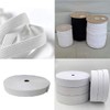 1/4" (6 mm) 8 Cord White Flat Elastic - 10
