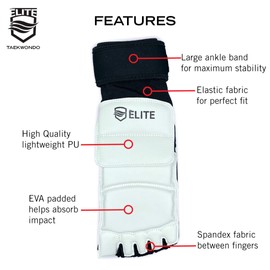 ELITE – Taekwondo Fighting Foot Protector for Kids & Adults (TKD) (X-Large)