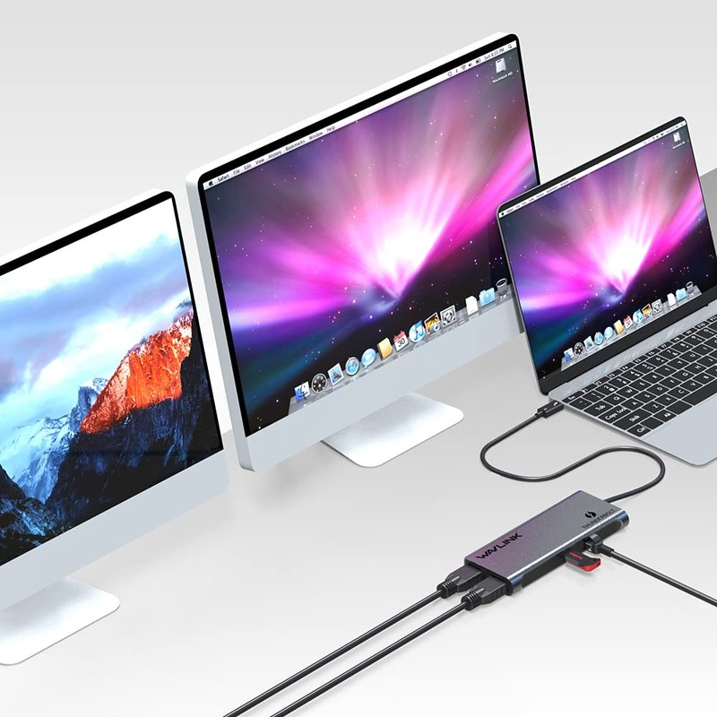 WAVLINK Thunderbolt 3 Mini Dock Docking Station / Dual 4K