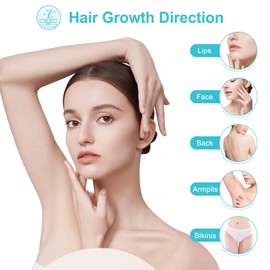 Facial Hair Removal for Women - Electric Painless Hair Removal Tool for Face, Lip & Chin, USB Rechargeable