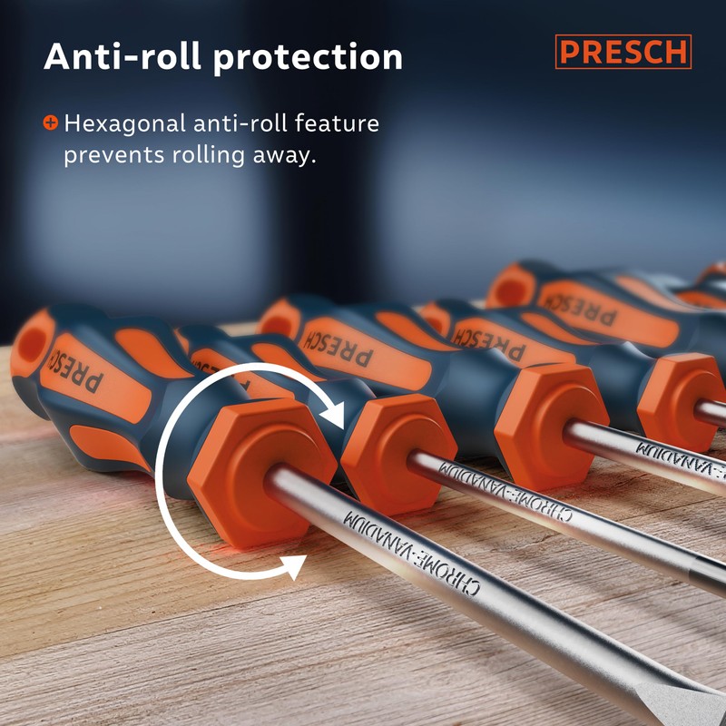 Presch Screwdriver Set 7 Pieces - Magnetic Screwdriver Sets with