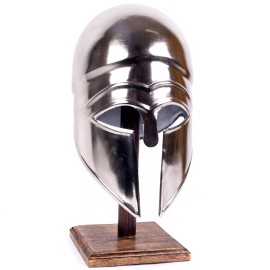 Unbranded NEW Replica Ancient Greek Corinthian Soldier Steel Helmet Armor - Home Decor
