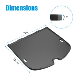 WEBROIL Cast Iron Griddle for Weber 9010001 Traveler Portable Gas Grill, Cooking Griddle Replacement Parts for Weber Traveler Accessories,1 Pack