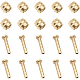 20PCS Olive and Barb Insert - Metal Hydraulic Disc Brake Oil Hose Connector - Replacement for Mountain Bike (Bh59)