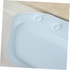 BUGUUYO PVC Bath Pillow Suction Cup Spa Bathtub Cushion for