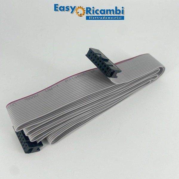 Easyricambi Flat Cable Connector 16 Pin to Connect the Display to the Micronova Chipboard for Pellet Stoves Length 150 cm