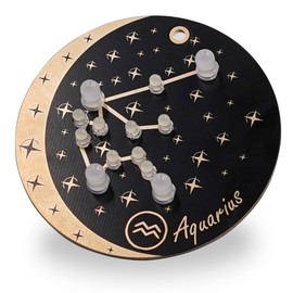 Treedix Soldering Project Kits, Soldering Practice Kits with Constellation Pattern, Creative DIY Solder Kit for Practicing Solder Skill, Room Ornaments, Decorative Gifts (Aquarius)