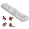 Touri 24 Pack Clear Transparent PVC Bird Spike Strips for