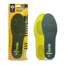 Footgel - Foot Gel Works® Insoles help prevent and alleviate injury from impact on the floor during any type of work (Orange, 6-8).