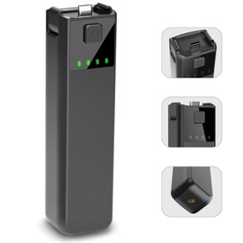 Ranzyfa Compatible with DJI Osmo Pocket 3 Battery Handle, Built-in 5000mAh Battery, Osmo Pocket 3 Battery 22.5W Fast Charging, 1/4" Threaded Hole