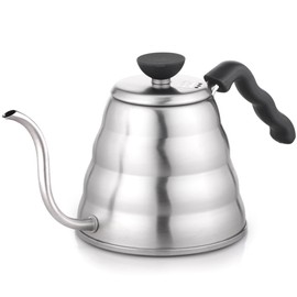 Hario V60 Buono Gooseneck Coffee Kettle, Stovetop (1.2L/ 1200 mL), Stainless Steel, VKB-120HSV