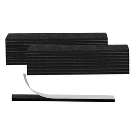 uxcell 18pcs Furniture Felt Pads Rectangle 5 7/8" x 1/2" Self-stick Non-slip Anti-scratch Pads for Sofa Cabinet Chair Feet Floor Protector Black