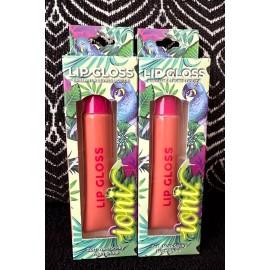 IONI COSMETICS 2x IONI ELECTRIC JUNGLE WARM NUDE LIP PLUMPING HIGH SHINE FULL LIPS LIPGLOSS