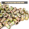 Wkmamo 120 Pcs M8 Rivet Nuts,Zinc Plated Carbon Steel Rivet