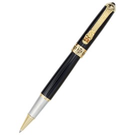 Gullor Advanced Jinhao 1000 Executive Roller Ball Pen Black & Golden Dragon Clip pen