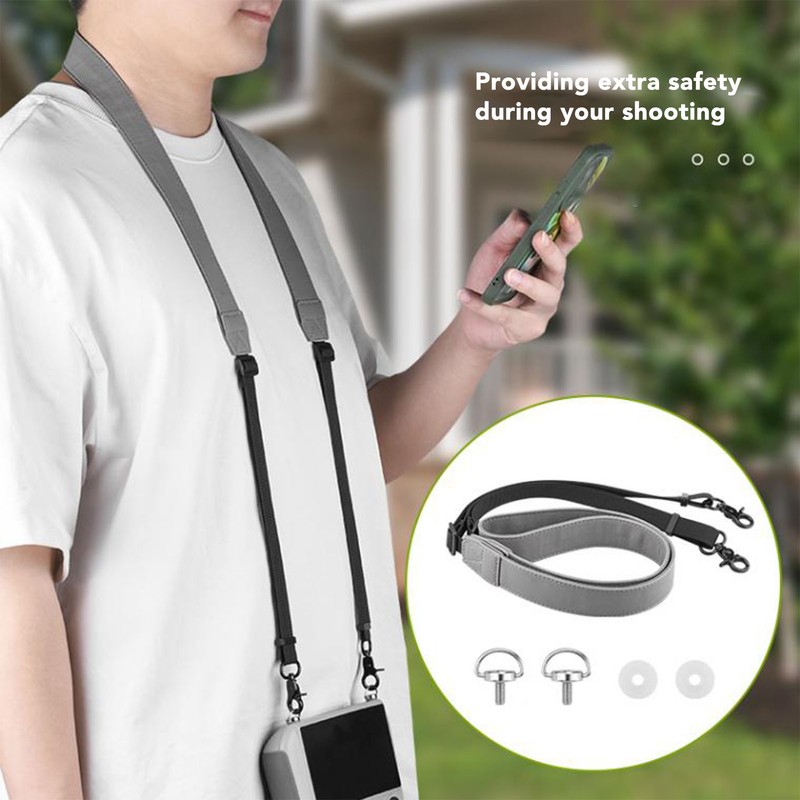 Drone Remote Control Adjustable Neck Strap PU Leather RC Controller