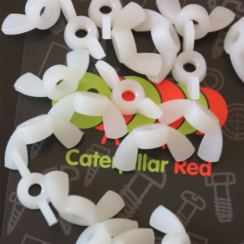 Pack of 20 Nylon Plastic Acrylic M4 Butterfly, Wing Nuts-Acrylic