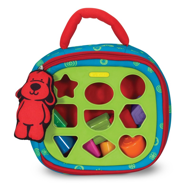 Melissa & Doug K’s Kids Take-Along Shape Sorter, 9 Textured