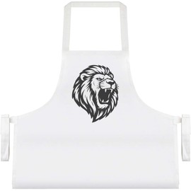 Azeeda 'Powerful Roaring Lion' Unisex Cooking Apron (AP00081458)