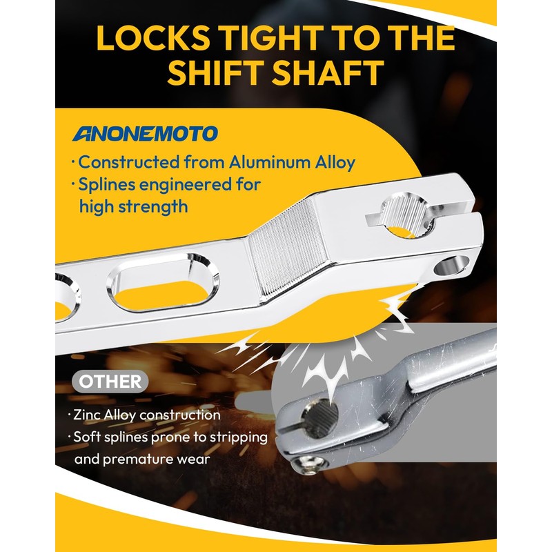 ANONEMOTO Heel Toe Shift Lever Pegs Shifter Lever Pegs Fit