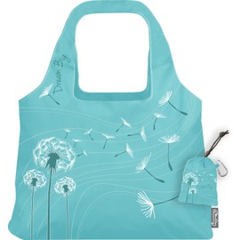 ChicoBag VITA Inspire Designer Compact Reusable Shopping Tote with Attached Pouch and Carabiner Clip - Dream