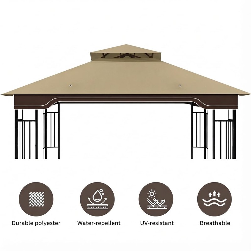 Replacement Gazebo Canopy for 10x12 Regency II Model L-GZ798PST |