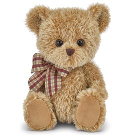 Bearington Collection Baby Shaggy Teddy Bear Plush - 11 in Brown Cute Classic - Soft & Cuddly Stuffed Animal Nursery Companion - Vintage-Looking Baby Girl Toy