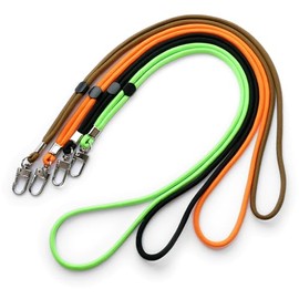 trage.band® Long Adjustable Lanyard Neck Strap with Carabiner Hook 4 Contrast Colours