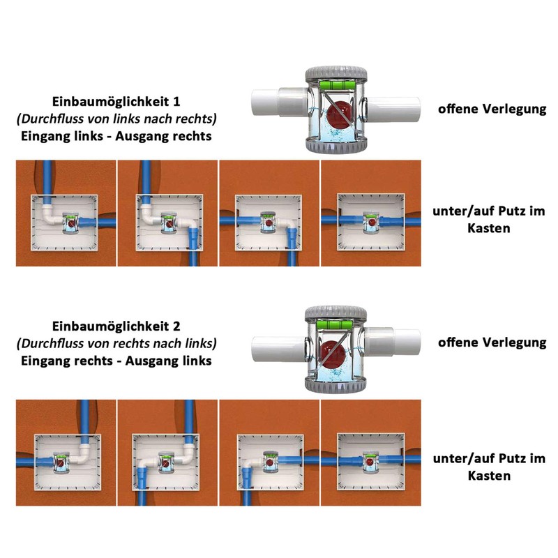 Siphon Stop 25 Ball Siphon for Horizontal Condensate Water Drainage