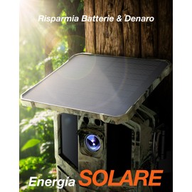 iZEEKER Fototrappola App, 4K UHD 64MP Solare Fotocamera Caccia con Batteria Ricaricabile da 5200mAh, WiFi Bluetooth, Visione Notturna, Impermeabile IP66 per Monitoraggio Fauna