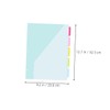 DOITOOL 5pcs Pocket Dividers with Tabs Plastic Folder Dividers for