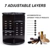 sanipoe Rotating Makeup Organizer,DIY Adjustable Spinning Holder,Foldable Cosmetic Storage Display