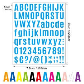 12 hojas de 972 calcomanías coloridas de letras del alfabeto y letras para manualidades, autoadhesivas, del alfabeto, bricolaje, pequeñas calcomanías decorativas de vinilo para tazas, gorras, álbumes de recortes, letreros, ventanas, puertas, coches