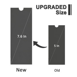 Yugui Large Tattoo Machine Pen Covers Bags - Disposable Tattoo Gun Sleeves 2.4x7" Plastic Grip Bags for Tattoo Pen Machine Supplies 200pcs, Black