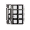 Kingfisher Fly Fishing Slim Waterproof Magnetic Compartment Fly Box 8