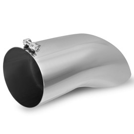 AUTOSAVER88 5 Inch Inlet Exhaust Tip, 5" Inlet 5" Outlet 15" Overall Length Stainless Steel Exhaust Tips Chrome Polished Tailpipe