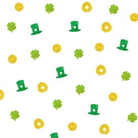 120 St. Patrick's Day Confetti, Shamrock Table Confetti, Money Bag/Gold Coin Paper Confetti, Shamrock Cut Out for Lucky Irish Party Table Decoration