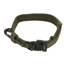Dog Collar Adjustable Safe Thickened Nylon Pet Collar with Control Handle for Outdoor Walking OD Green L