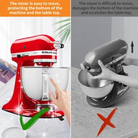 Sliding Mat for Kitchenaid Mixer, Mixer Mover Slider Mat Pad Compatible with Kitchenaid 4.5-5 Qt Tilt-Head Stand Mixer, Kitchen Appliance Slider Mat, Kitchen Aid Mixer Accessories